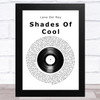 Lana Del Rey Shades Of Cool Vinyl Record Song Lyric Music Art Print