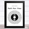 Leela James Fall For You Vinyl Record Song Lyric Music Art Print