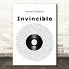 Kelly Clarkson Invincible Vinyl Record Song Lyric Music Art Print