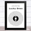 Lana Del Rey Lucky Ones Vinyl Record Song Lyric Music Art Print