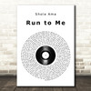 Shola Ama Run to Me Vinyl Record Song Lyric Music Art Print
