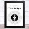 Twenty One Pilots The Judge Vinyl Record Song Lyric Music Art Print