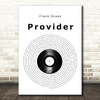 Frank Ocean Provider Vinyl Record Song Lyric Music Art Print