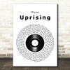 Muse Uprising Vinyl Record Song Lyric Music Art Print