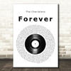 The Charlatans Forever Vinyl Record Song Lyric Music Art Print