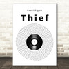 Ansel Elgort Thief Vinyl Record Song Lyric Music Art Print