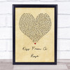 Seal Kiss From A Rose Vintage Heart Song Lyric Quote Print