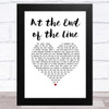 Skerryvore At the End of the Line White Heart Song Lyric Music Art Print