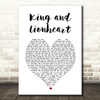 Of Monsters and Men King and Lionheart White Heart Song Lyric Music Art Print