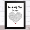 The Dubliners Lord Of The Dance White Heart Song Lyric Music Art Print