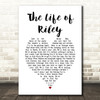 The Lightening Seeds The Life of Riley White Heart Song Lyric Music Art Print