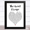 Marillion The Great Escape White Heart Song Lyric Music Art Print