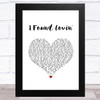 Fatback Band I Found Lovin' White Heart Song Lyric Music Art Print