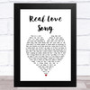 Nothing But Thieves Real Love Song White Heart Song Lyric Music Art Print