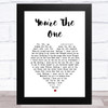 Shane MacGowan & Máire Brennan You're The One White Heart Song Lyric Music Art Print