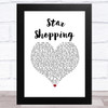 Lil Peep Star Shopping White Heart Song Lyric Music Art Print