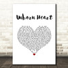 Dan Hill Unborn Heart White Heart Song Lyric Music Art Print