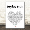 James Vincent McMorrow Higher Love White Heart Song Lyric Music Art Print