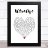 Oh Wonder Ultralife White Heart Song Lyric Music Art Print