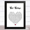 Biffy Clyro The Thaw White Heart Song Lyric Music Art Print