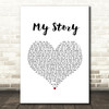 Big Daddy Weave My Story White Heart Song Lyric Music Art Print