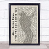 Garth Brooks Ain't Going Down ('Til The Sun Comes Up) Shadow Song Lyric Print