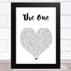 Matt Johnson The One White Heart Song Lyric Music Art Print