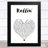 The Blues Brothers Rollin' White Heart Song Lyric Music Art Print