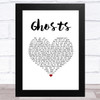 The Jam Ghosts White Heart Song Lyric Music Art Print