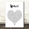 Biffy Clyro Space White Heart Song Lyric Music Art Print