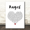 Lionel Richie Angel White Heart Song Lyric Music Art Print