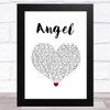 Lionel Richie Angel White Heart Song Lyric Music Art Print