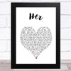 Anne-Marie Her White Heart Song Lyric Music Art Print