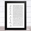 Cher You Haven't Seen The Last Of Me White Script Song Lyric Music Art Print