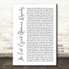 Taylor Swift The Last Great American Dynasty White Script Song Lyric Music Art Print