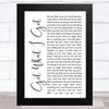 Jason Aldean Got What I Got White Script Song Lyric Music Art Print