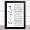 Lauren Alaina Getting Good White Script Song Lyric Music Art Print