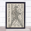 Elvis Presley Can't Help Falling In Love Pose Shadow Song Lyric Quote Print