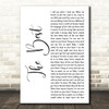 Tina Turner The Best White Script Song Lyric Music Art Print