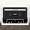 Julie and the Phantoms Cast Now or Never Black & White Music Cassette Tape Song Lyric Art Print