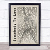 Queen Somebody To Love Freddie Mercury Silhouette Song Lyric Quote Print