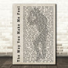 Michael Jackson The Way You Make Me Feel Shadow Song Lyric Quote Print