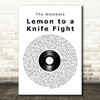 The Wombats Lemon to a Knife Fight Vinyl Record Song Lyric Art Print
