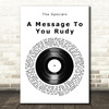 The Specials A Message To You Rudy Vinyl Record Song Lyric Art Print