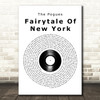 The Pogues Fairytale Of New York Vinyl Record Song Lyric Art Print