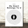 Jodeci My Heart Belongs To U Vinyl Record Song Lyric Art Print