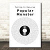 Falling In Reverse Popular Monster Vinyl Record Song Lyric Art Print