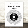 The Lettermen Our Winter Love Vinyl Record Song Lyric Art Print