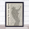 Garth Brooks Learning To Live Again Shadow Song Lyric Quote Print