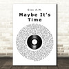 Sixx A.M. Maybe It's Time Vinyl Record Song Lyric Art Print